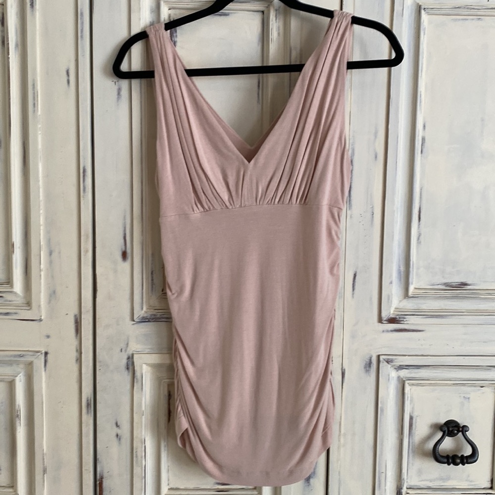 LOT Cabi pink petal jacket 6 & SS silk blouse M & ruched tank M - Picture 4 of 4